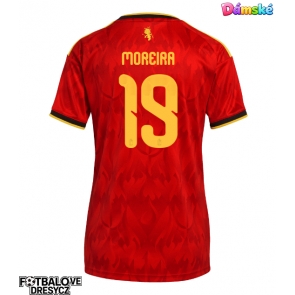 Belgie Diego Moreira #19 Dámské Domácí Dres MS 2026 Krátký Rukáv Belgie Diego Moreira #19 Dámské Domácí Dres MS 2026 Krátký Rukáv